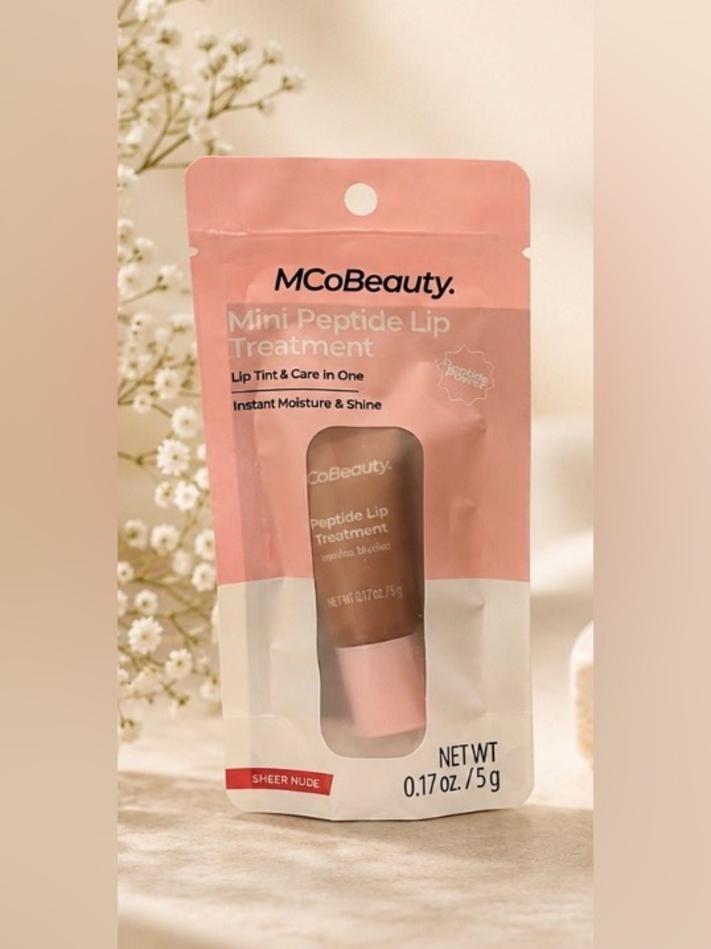 ☀️ 5/25 ☀️ MCoBeauty Mini Peptide Lip Treatment, Vanilla Brûlée